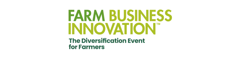Logo for Farm Business Innovation 2025 event, highlighting creative strategies in agriculture.