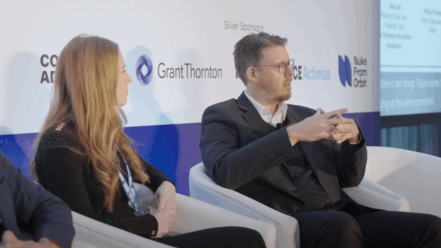 Panel discussion at Financial Crime 360 event focused on industry insights and prevention strategies.