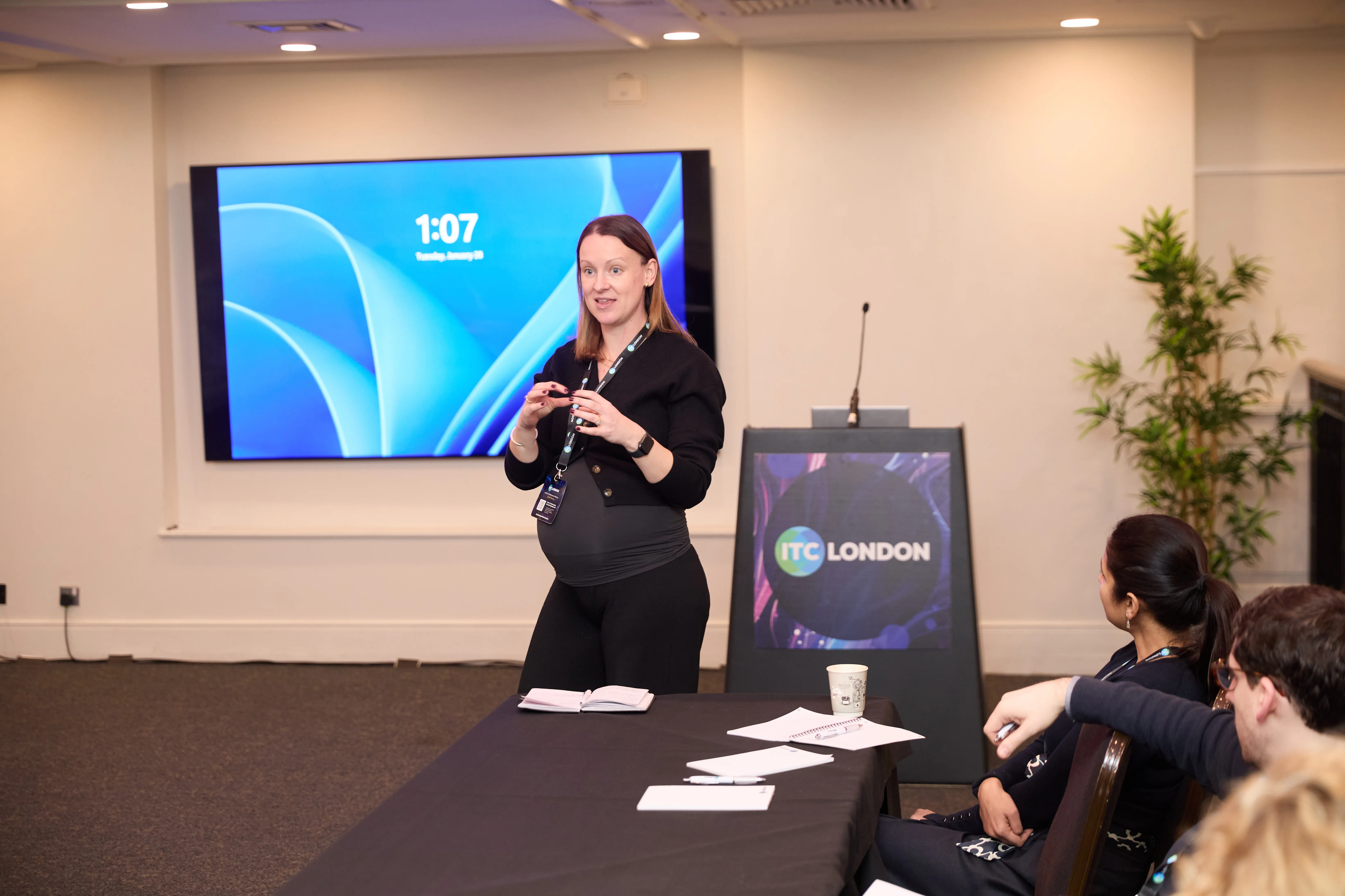 An informative session at ITC London 2026, highlighting the latest in technology and innovation.