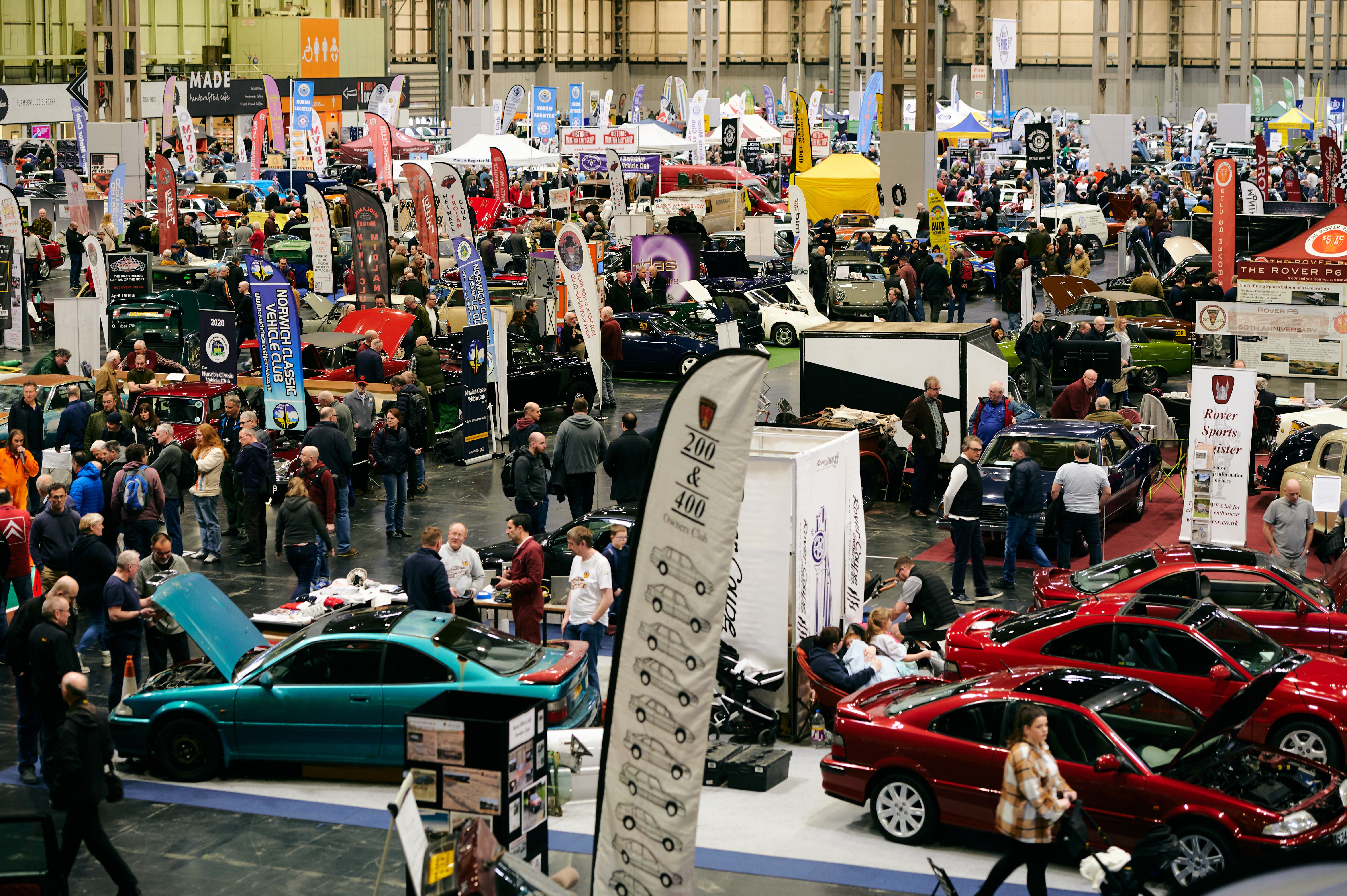 A bustling showcase of vintage vehicles at PCCRS 2026.