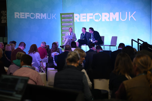 Engaged audience at the Reform UK National Conference, spotlighting key discussions in 2025.