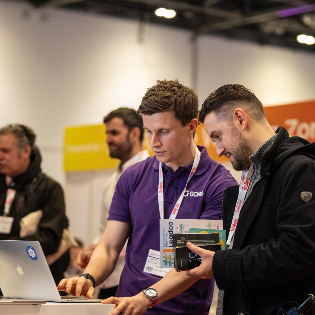 Engaging with innovative sales technology at the Sales Innovation Expo 2025.